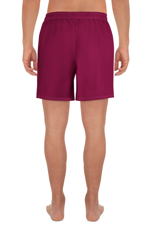 Short athlétique éco-responsable Homme Blanc/Pourpre MARE À CIMA