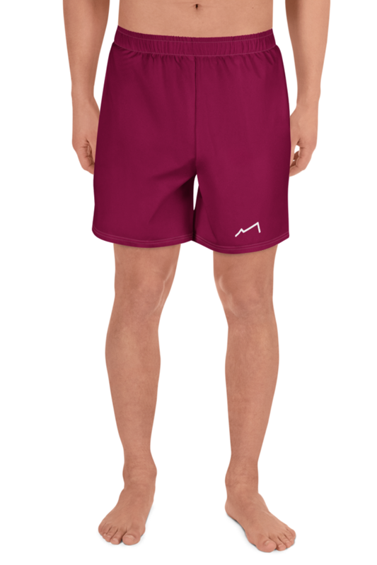 Short athlétique éco-responsable Homme Blanc/Pourpre MARE À CIMA