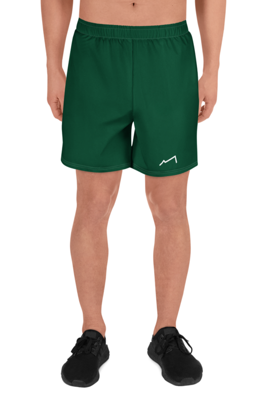Short athlétique éco-responsable Homme Blanc/Vert MARE À CIMA