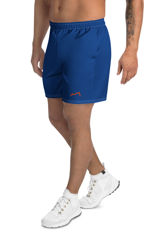 Short athlétique éco-responsable Homme Bleu/Orange MARE À CIMA