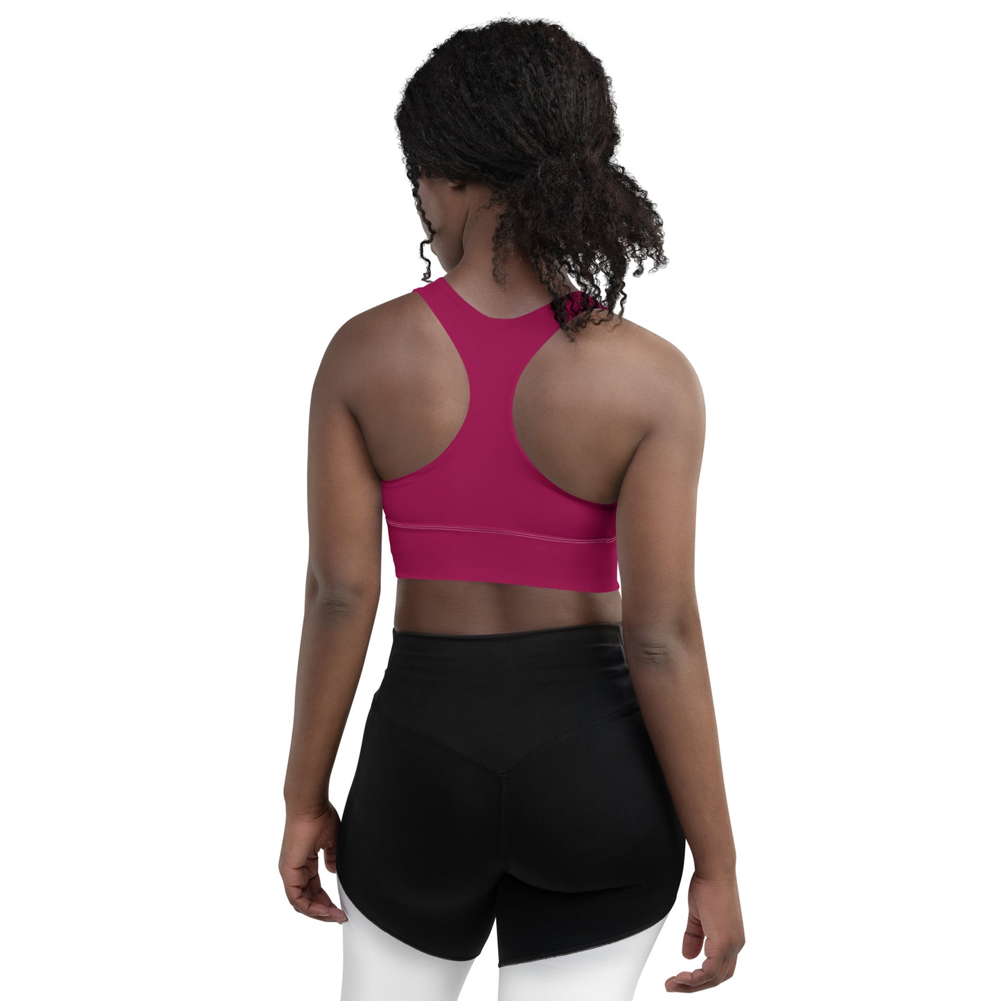Brassière de sport éco-responsable Femme Ritu Blanc/Pourpre