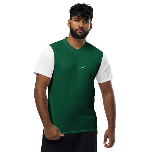 Maillot éco-responsable Homme/Femme Ritu Blanc/Vert MARE À CIMA