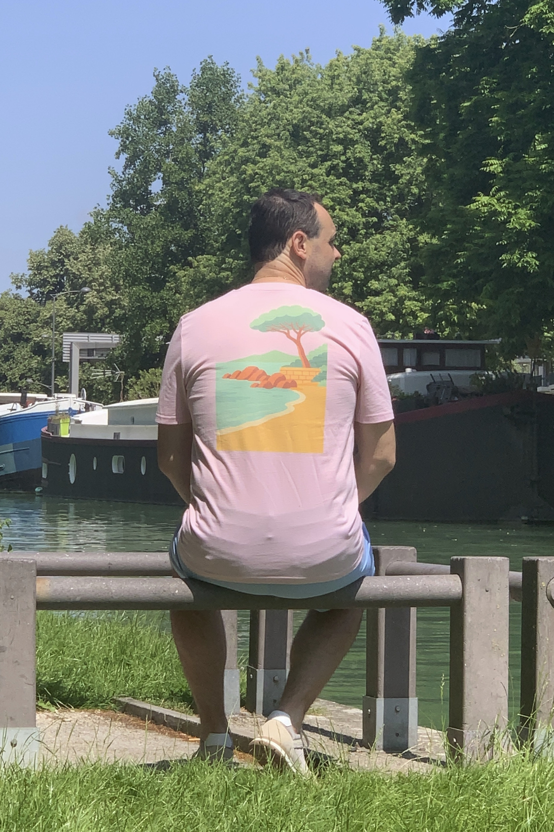 T-shirt Iconic éco-responsable Palombaggia pastel