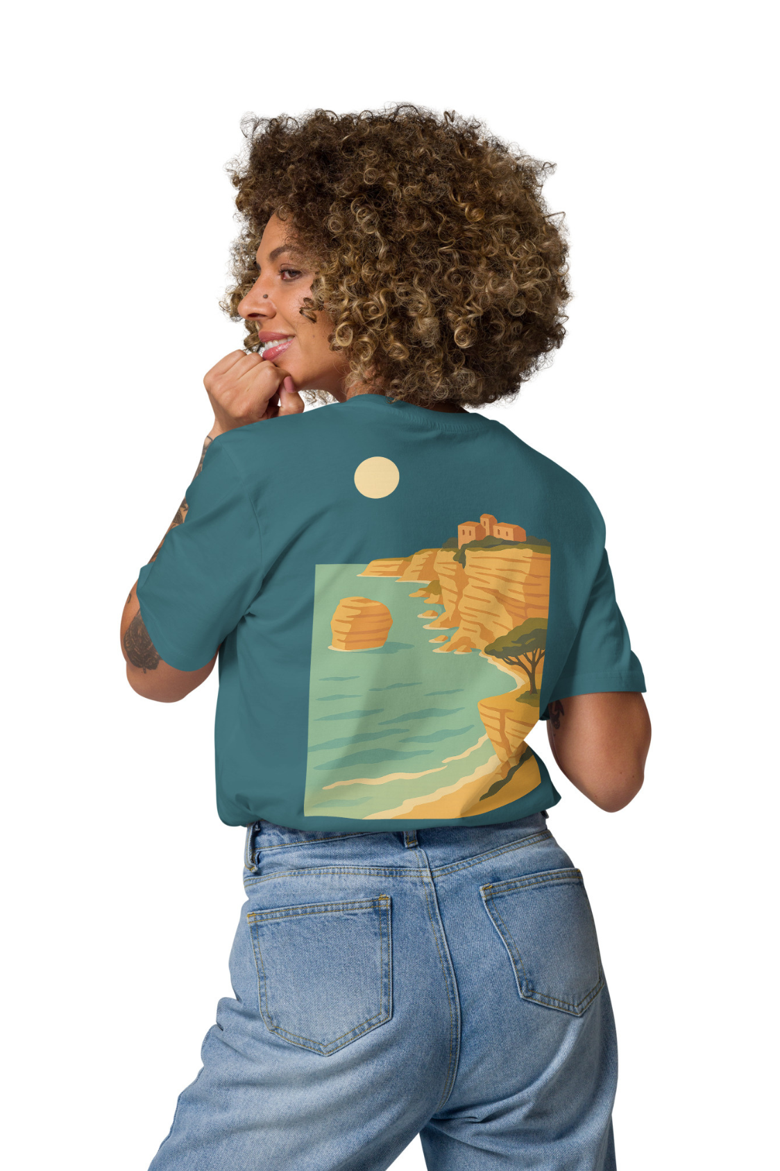 T-shirt Iconic éco-responsable Bonifaccio pastel