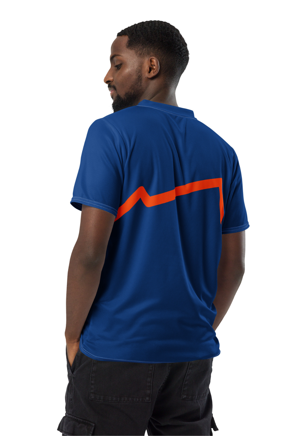 Maillot éco-responsable Homme/Femme Ritu Bleu/Orange MARE À CIMA