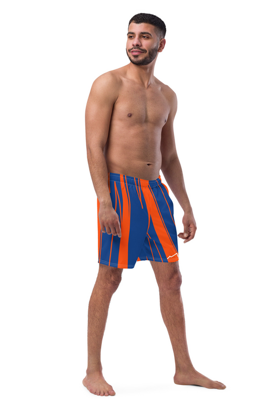 Short de bain Homme éco-responsable Bleu/Orange MARE À CIMA