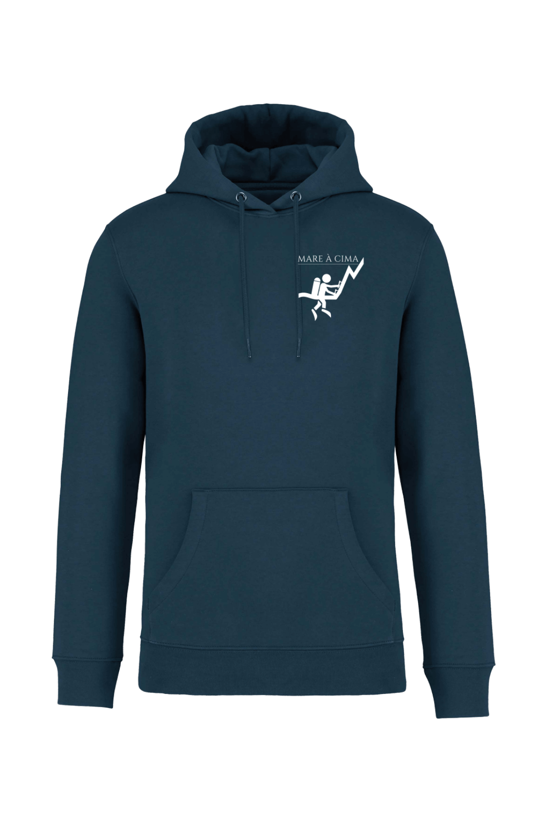 Sweat à capuche Bio Homme/Femme DimberB brodé MARE À CIMA