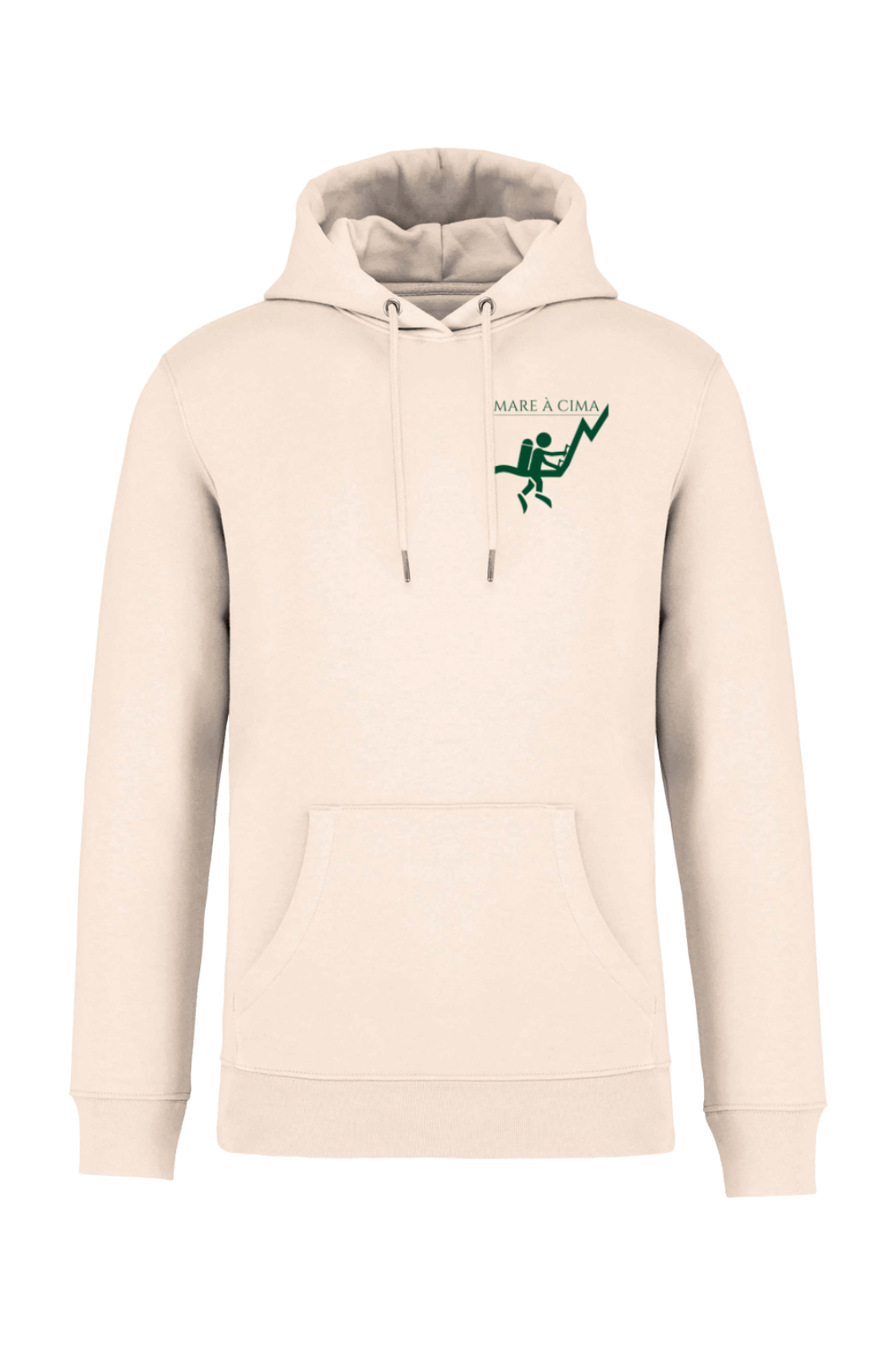 Sweat à capuche Bio Homme/Femme Dimber brodé MARE À CIMA