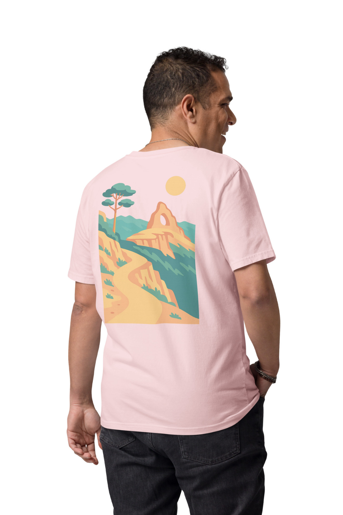 T-shirt Bio Homme/Femme Iconic Arcu pastel MARE À CIMA