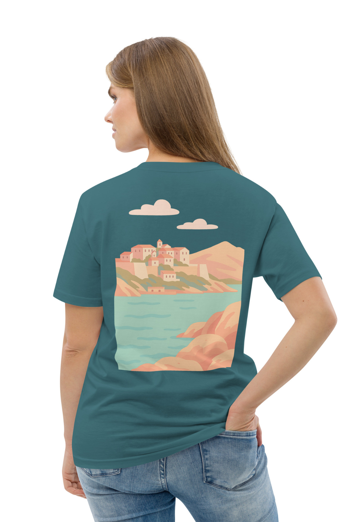 T-shirt Bio Homme/Femme Iconic Calvi pastel MARE À CIMA