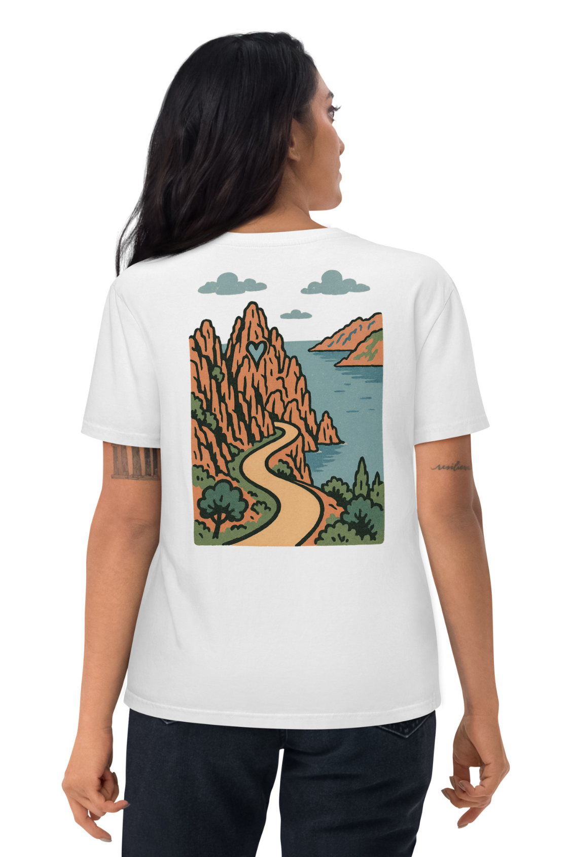 T-shirt Bio Homme/Femme Iconic Piana MARE À CIMA
