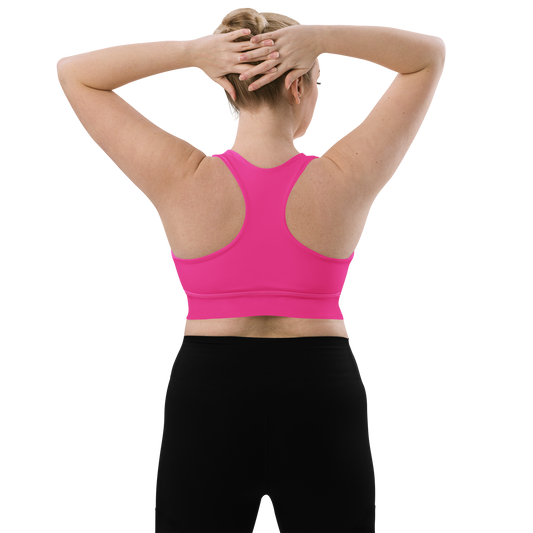 Brassière de sport éco-responsable Femme Ritu Blanc/Rose