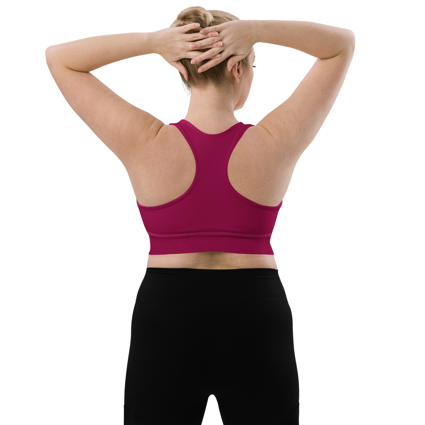 Brassière de sport éco-responsable Femme Renoso Blanc/Pourpre MARE À CIMA