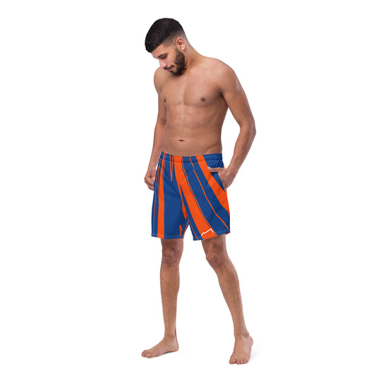 Short de bain Homme éco-responsable Bleu/Orange MARE À CIMA